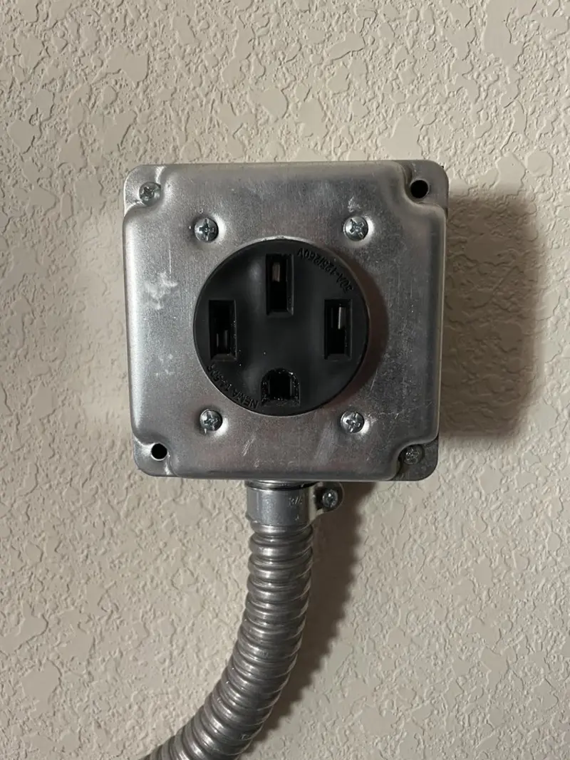 NEMA 14-50 outlet installed for Electrical Panel Upgrade in Salmon